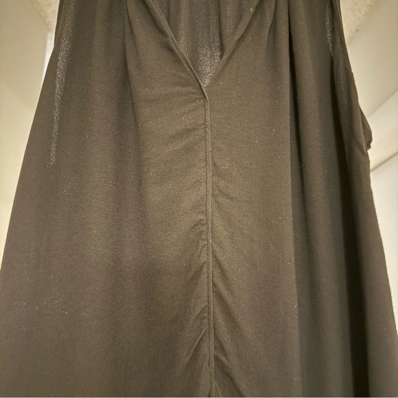 A.L.C Black Tank Top with White Collar Sz Large Minimalist Quiet Luxury - Picture 3 of 6